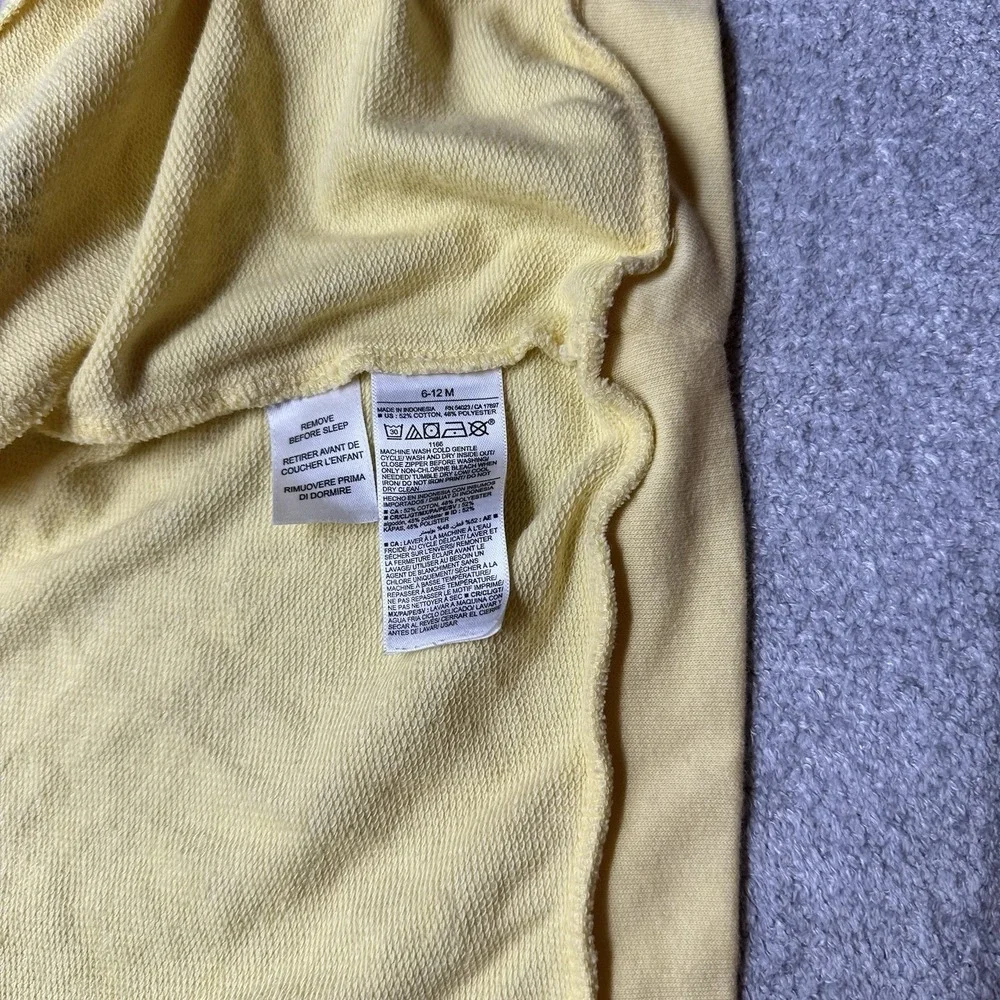 Old Navy Girls Baby 6-12 Months Yellow Hoodie‎ And Pants